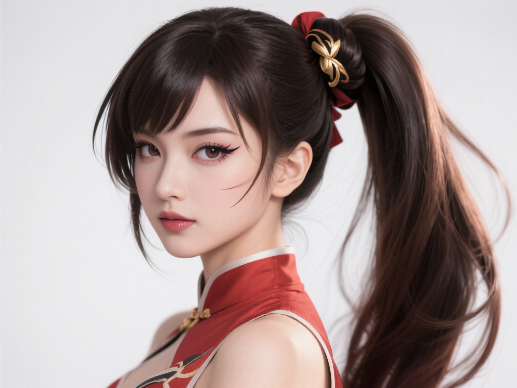 妆容与发型：
妆容需要突出轮廓与神韵，